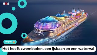 Grootste cruiseschip ooit begint aan eerste reis [upl. by Eneladgam]