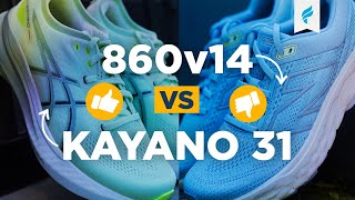 ASICS Kayano 31 vs New Balance 860 v14 Comparison [upl. by Faustena738]