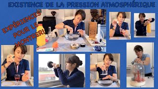 Expériences ludiques montrant lexistence de la pression atmosphérique Explications Cours Tutos [upl. by Ettennyl728]