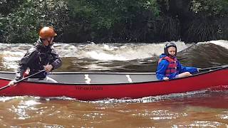 Wenonah Prospector 16 Surfing with My Son [upl. by Leveridge802]