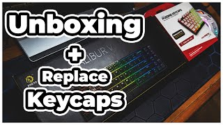 Unboxing Drevo Calibur V2 Max  HyperX pudding keycaps [upl. by Annaohj]