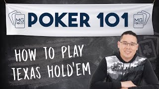 How to Play Texas Holdem for Beginners  Poker 101 Course [upl. by Pickett]