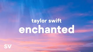 Taylor Swift  Enchanted Lyrics quotPlease dont be in love with someone elsequot [upl. by Ettigirb]