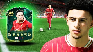 86 HEY JUDE EVOLUTION JONES PLAYER REVIEW  FC 25 ULTIMATE TEAM [upl. by Halyak]