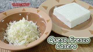 QUESO BLANCO FRESCO SEMIDURO CASERO receta perfecta y muy fácil [upl. by Talyah]