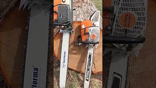 Holzfforma g888 36quot bar Stihl 661 28quot bar [upl. by Ocirderf]