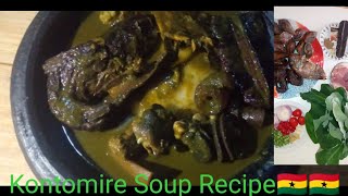 How to prepare Ghanaian kontomire soup Abunabunu NkwanSpinach soup  Recipe [upl. by Eetsud]