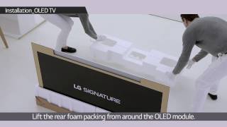 How to install LG SIGNATURE OLED TV W [upl. by Nodarb]