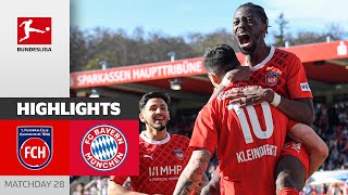 Heidenheim Comeback Stuns Bayern  Heidenheim  FC Bayern München 32  Highlights  MD 28 [upl. by Yrkcaz]