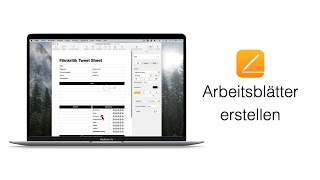 Arbeitsblätter erstellen und gestalten mit Pages für Mac [upl. by Norvell]