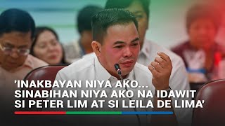 Kerwin Espinosa claims Bato forced him to implicate De Lima in drug trade  ABSCBN News [upl. by Eugatnom]