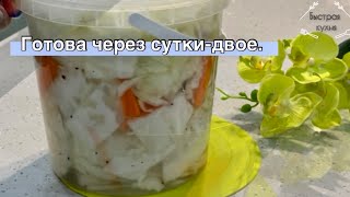 Маринованная капуста пилюска  быстрого приготовления Пелюстка [upl. by Franciskus]