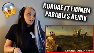 Cordae  Parables Remix FT Eminem Official Audio REACTION [upl. by Enimsay]