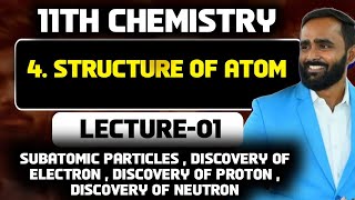 11TH STD CHEMISTRY4STRUCTURE OF ATOMLECTURE01PRADEEP GIRI SIR [upl. by Roxie]