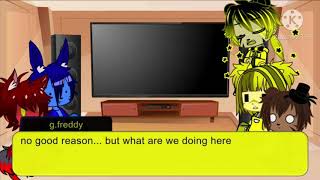 fnaf 1 reacts to Interview with springtrap [upl. by Ketty]