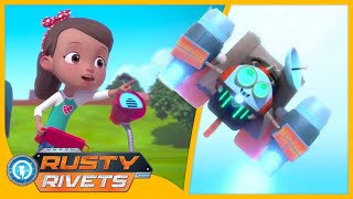 Rusty Meets a Bit from Space and MORE  Rusty Rivets Episodes  Cartoons for Kids [upl. by Mastic]