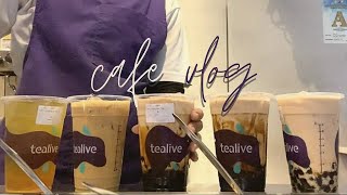 cafe vlog tealive 4  5 drinks at once 🇲🇾 [upl. by Freud]