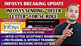 Infosys Sending 200 Candidates Offer Letter  Onboarding Update  a Seamless Employee ExperienceJL [upl. by Asiluj]