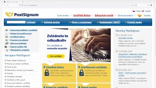 Jak funguje služba Certifikát Online od certifikační autority PostSignum [upl. by Niamart]