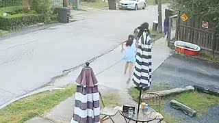 Woman Chases Down Thieves Who Took Her Backpack [upl. by Halyhs]