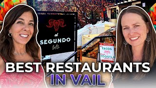 Top Restaurants in Vail Village Top Dining Spots You MUST Try In Vail Colorado  Moving To Vail CO [upl. by Drawets246]