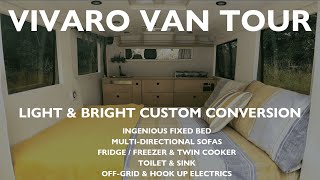 Vauxhall Vivaro Van Tour  Light and Bright Custom Conversion [upl. by Torosian506]