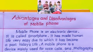 Advantages and disadvantages of Mobile Phone  Mobile Phone Advantages and disadvantage  Trading [upl. by Rabin33]