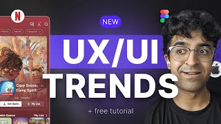 New UXUI Design Trends by Apple Netflix amp More  Figma Tutorial [upl. by Nylrehc]