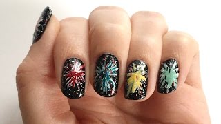 Silvester Nageldesign Feuerwerk  seni Nageldesign [upl. by Noram]