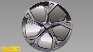 Autodesk Alias FREE Tutorial  Jaguar Wheel  MS3D [upl. by Atteval]