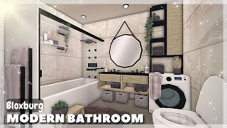 BLOXBURG Compact Modern Bathroom BATHROOM UPDATE  Roblox Room Ideas [upl. by Xed964]