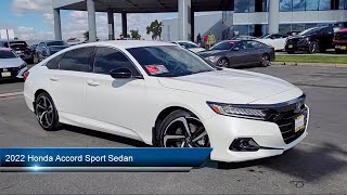 2022 Honda Accord Sport Sedan Sacramneto Roseville Elk Grove Folsom Stockton [upl. by Annayt]