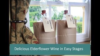 Making Elderflower Wine its delicious amp free Part 2 [upl. by Rozalin]