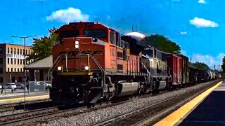 Labor Day Railfanning on the BNSF Racetrack  090423 [upl. by Accem]