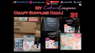 My Crafters Companion Craft Supplies Haul 31 [upl. by Reld]