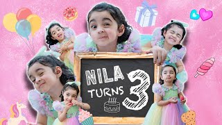 Nila Turns 3  Pearle Maaney  Srinish Aravind  Baby Nitara [upl. by Ahtis846]