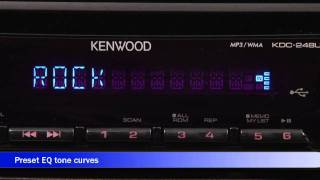 Kenwood KDC248U CD Receiver Display and Controls Demo  Crutchfield Video [upl. by Huang]