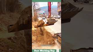 Best working day 1794 Excavator digging a trench [upl. by Oppen]