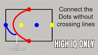 High IQ Test  Connect the Dots of Same Color without crossing lines [upl. by Julian741]