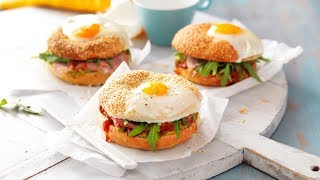 Breakfast Bagel recipe [upl. by Crescen]