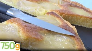 Recette de Tarte Amandine aux poires rapide  750g [upl. by Tlok]