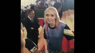 Grimes  MTV  Met Gala Interview 2016 [upl. by Briscoe]