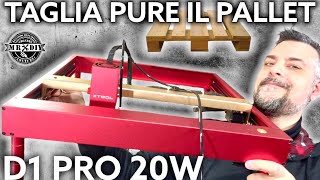 Questo potente incisore laser taglia anche il pallet XTool D1 pro 20W taglio laser legno wifi [upl. by Akeemahs]