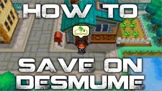 How to save in Pokemon Black and White 2 DeSmuME [upl. by Siuol]