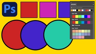 Photoshop  how to change color of rectangle  ellipse quick guide CC 2023 2022 2021 CS6 etc [upl. by Kaufman]