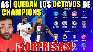 🚨ASÍ QUEDAN los OCTAVOS de CHAMPIONS ¡PSG 2º de GRUPO Se VIENEN DUELOS BRUTALES  ANÁLISIS [upl. by Caesar]