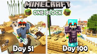 I Survived 100 Days on ONE BLOCK in Minecraft Hindi part  02 [upl. by Duncan]