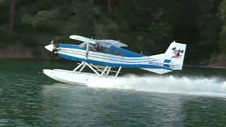 Turbine Moose Seaplane at Dworshak Reservoir Testing MT 4Blade Propeller [upl. by Ward]