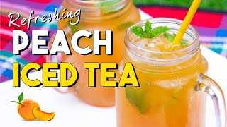 Ultimate Peach Iced Tea Recipe  Easy Drinks at Home Ad [upl. by Argella384]