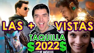 Las 20 PELICULAS MAS VISTAS 2022  EXITOS EN CINE  TAQUILLERAS  Edu Rocha Wow Qué Pasa [upl. by Leind]